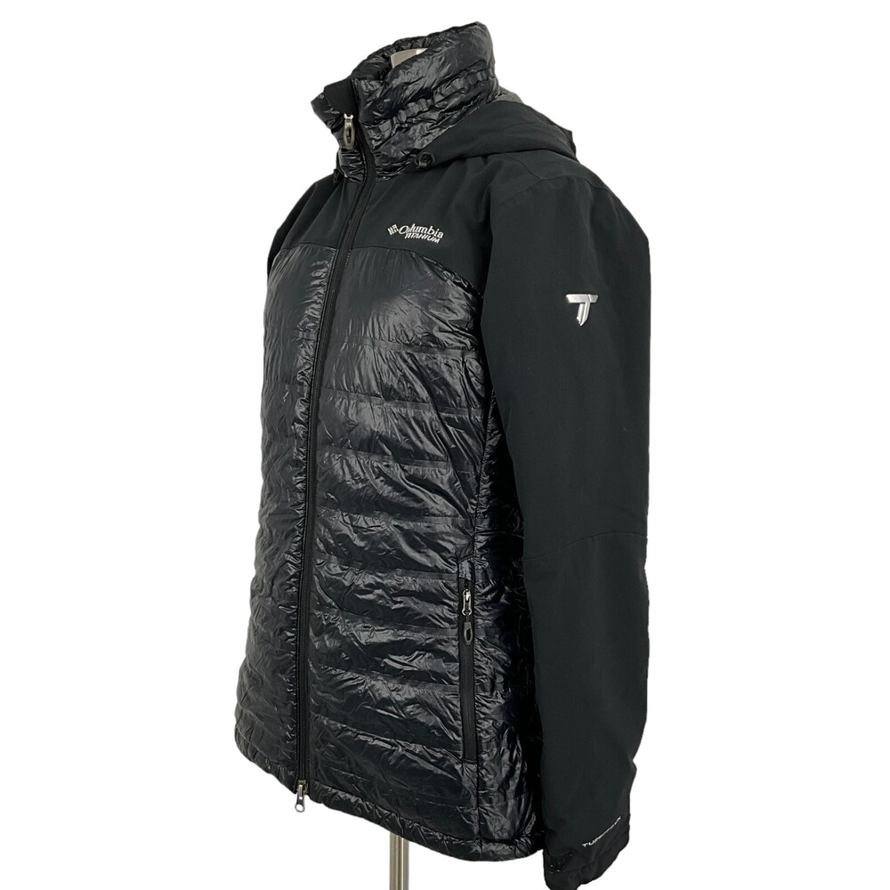 Columbia Size S Titanium Heatzone *READ* Omni-Heat 3D Jacket Black Hooded - Picture 2 of 15